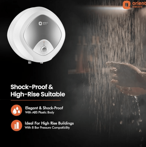 Orient Enamour Plus|25L storage water heater|Titanium enamel coated tank| 5 star ENERGY SAVING rating |8 bar pressure compatibility|suitable for high-rise buildings | 7 years tank warrant - Image 3